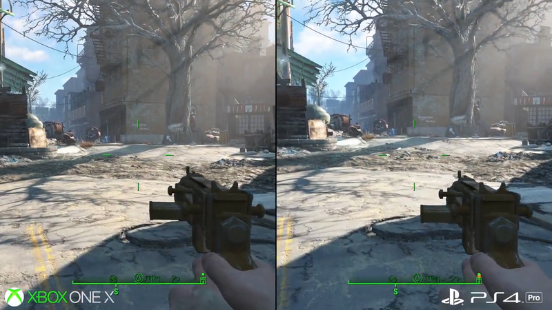 Illustration for article titled Fallout 4 Looks Better On Xbox One X But Runs Slightly Smoother On PS4 Pro